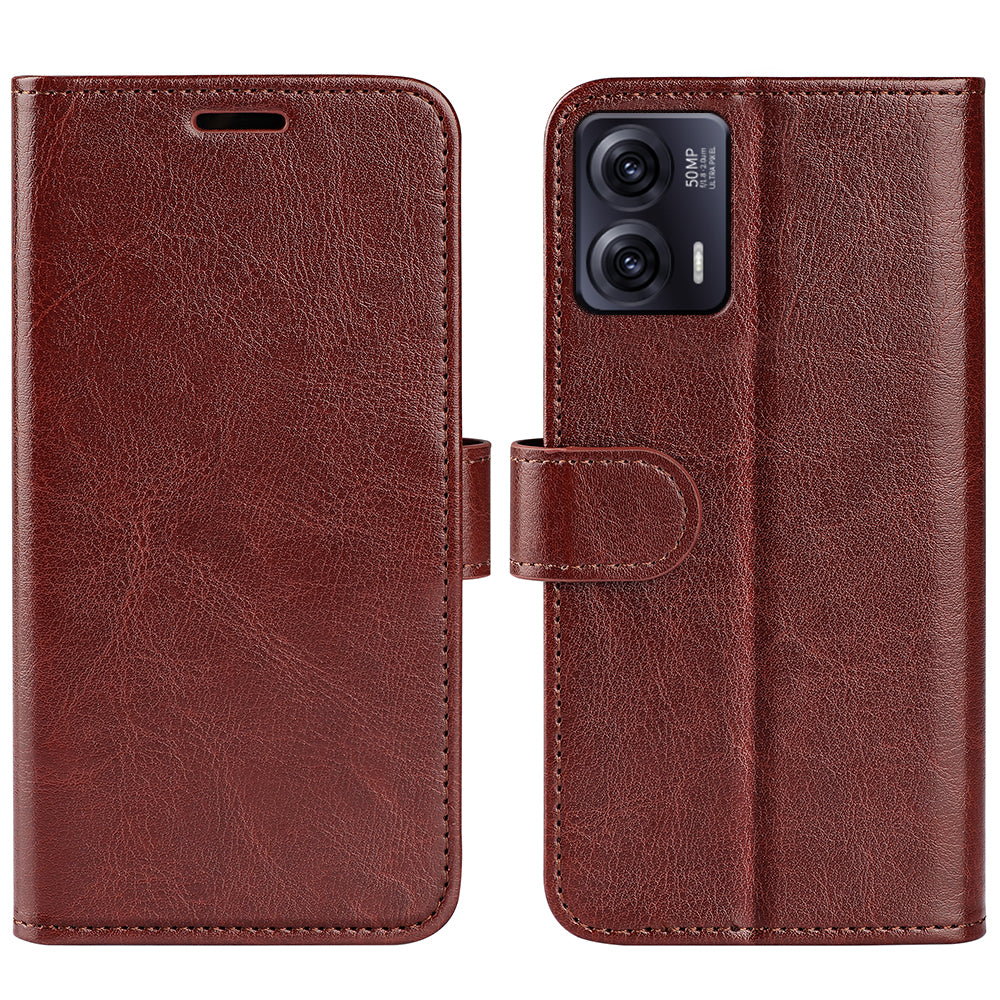 Anti-drop Leather Phone Case For Motorola Moto G73 5G Crazy Horse Texture Flip Stand Wallet Mobile Phone Cover Anti-drop Leather Phone Case For Motorola Moto G73 5G Crazy Horse Texture Flip Stand Wallet Mobile Phone Cover